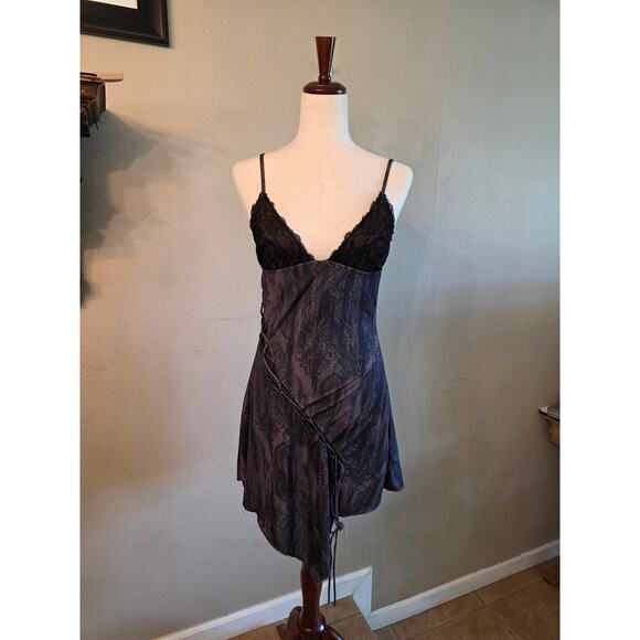 NWT White Fox Women's Lace Up Mini Dress SZ Large Sexy - Picture 1 of 7